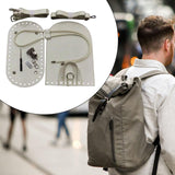 Maxbell 3xKnitting Bag Bottoms Nail Bottom Shaper Pad Flap Cover Sewing Bag Making Set White