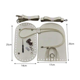 Maxbell 3xKnitting Bag Bottoms Nail Bottom Shaper Pad Flap Cover Sewing Bag Making Set White