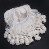 Maxbell 2xSanta Hair and Beard Set for Santa Claus Costume for Props Cosplay