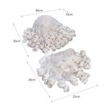 Maxbell 3xSanta Hair and Beard Set for Santa Claus Costume for Props Cosplay