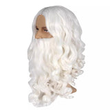 Maxbell 3xSanta Hair and Beard Set for Santa Claus Costume for Props Cosplay