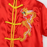 Chinese Traditional Wushu Costume Apparel for Adult Kid Women Boys Girls Red 150