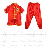 Chinese Traditional Wushu Costume Apparel for Adult Kid Women Boys Girls Red 150