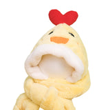 Maxbell Kids Winter Hat Scarf Gloves Set Funny Headwear Neck Scarf Plush Animals Hat Duck