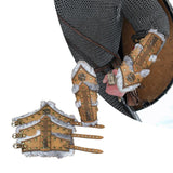 Maxbell 3xPU Leather Gauntlet Wristband Arm Guards for Themed Party Costume Masquerade
