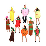 Maxbell 2xAdult Fruit Costume Novelty Food Cosplay Costumes Outfit Props for Men Women Pear