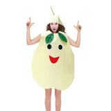 Maxbell 2xAdult Fruit Costume Novelty Food Cosplay Costumes Outfit Props for Men Women Pear