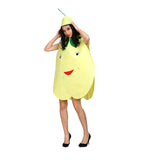 Maxbell 2xAdult Fruit Costume Novelty Food Cosplay Costumes Outfit Props for Men Women Pear
