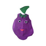Maxbell 2xAdult Food Costume Cartoon Dress up Props Slip on Halloween Costumes Outfit Eggplant