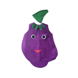 Maxbell 2xAdult Food Costume Cartoon Dress up Props Slip on Halloween Costumes Outfit Eggplant