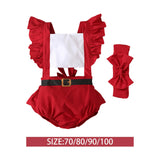 Maxbell Christmas Baby Coverall Clothes Romper for Holiday Baby 1ST Christmas Casual 70