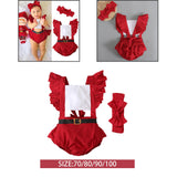 Maxbell Christmas Baby Coverall Clothes Romper for Holiday Baby 1ST Christmas Casual 70