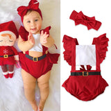 Maxbell Christmas Baby Coverall Clothes Romper for Holiday Baby 1ST Christmas Casual 70