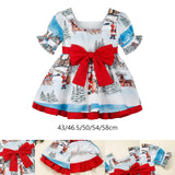 Maxbell Baby Girl Christmas Dress Smocked Dress Costume Santa Reindeer Dress 80cm