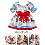 Maxbell Baby Girl Christmas Dress Smocked Dress Costume Santa Reindeer Dress 80cm