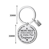 Maxbell i Love You Keychain from Mum or Dad for Presents Children's Day Holiday Gift To son