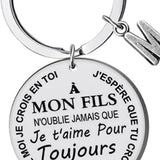 Maxbell i Love You Keychain from Mum or Dad for Presents Children's Day Holiday Gift To son