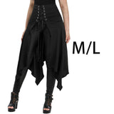 Maxbell Maxbell Womens Midi Skirt Open Front High Waist Gothic Skirt Halloween Costume L