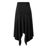 Maxbell Maxbell Womens Midi Skirt Open Front High Waist Gothic Skirt Halloween Costume M