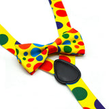 Maxbell Adjustable Suspender Set Dot Suspender Bowtie Set for Choir Parties Carnival