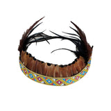 Maxbell Feather Headdress Headband for Fancy Dress Performance Thanksgiving Day Aldult B