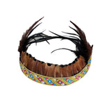 Maxbell Feather Headdress Headband for Fancy Dress Performance Thanksgiving Day Aldult B