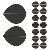 Maxbell 16Pairs Heel Plates Non Slip Shoe Pads Shoe Sole for Sneakers Leather Shoes Black