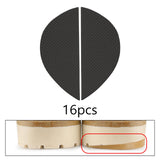 Maxbell 16Pairs Heel Plates Non Slip Shoe Pads Shoe Sole for Sneakers Leather Shoes Black