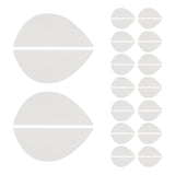 Maxbell 16Pairs Heel Plates Non Slip Shoe Pads Shoe Sole for Sneakers Leather Shoes White