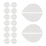 Maxbell 16Pairs Heel Plates Non Slip Shoe Pads Shoe Sole for Sneakers Leather Shoes White