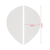 Maxbell 16Pairs Heel Plates Non Slip Shoe Pads Shoe Sole for Sneakers Leather Shoes White