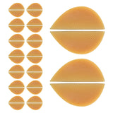 Maxbell 16Pairs Heel Plates Non Slip Shoe Pads Shoe Sole for Sneakers Leather Shoes Yellow