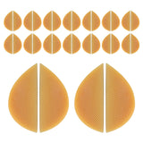 Maxbell 16Pairs Heel Plates Non Slip Shoe Pads Shoe Sole for Sneakers Leather Shoes Yellow