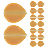 Maxbell 16Pairs Heel Plates Non Slip Shoe Pads Shoe Sole for Sneakers Leather Shoes Yellow