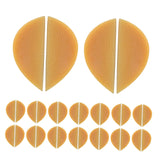 Maxbell 16Pairs Heel Plates Non Slip Shoe Pads Shoe Sole for Sneakers Leather Shoes Yellow