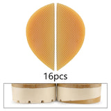 Maxbell 16Pairs Heel Plates Non Slip Shoe Pads Shoe Sole for Sneakers Leather Shoes Yellow