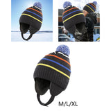 Maxbell Baby Winter Hat Warm with Colorful Stripes Knit Hat for Toddlers Kids Infant M