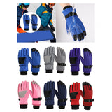 Maxbell Kids Winter Gloves Thick Keep Hand Warm Ski Gloves for Children Water Sports Blue