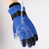 Maxbell Kids Winter Gloves Thick Keep Hand Warm Ski Gloves for Children Water Sports Blue