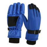 Maxbell Kids Winter Gloves Thick Keep Hand Warm Ski Gloves for Children Water Sports Blue