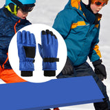 Maxbell Kids Winter Gloves Thick Keep Hand Warm Ski Gloves for Children Water Sports Blue