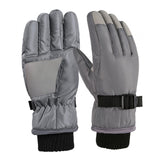 Maxbell Kids Winter Gloves Thick Keep Hand Warm Ski Gloves for Children Water Sports Gray