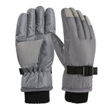 Maxbell Kids Winter Gloves Thick Keep Hand Warm Ski Gloves for Children Water Sports Gray