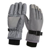 Maxbell Kids Winter Gloves Thick Keep Hand Warm Ski Gloves for Children Water Sports Gray