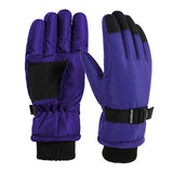 Maxbell Kids Winter Gloves Thick Keep Hand Warm Ski Gloves for Children Water Sports Purple