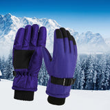 Maxbell Kids Winter Gloves Thick Keep Hand Warm Ski Gloves for Children Water Sports Purple