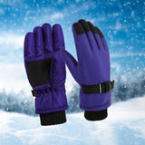 Maxbell Kids Winter Gloves Thick Keep Hand Warm Ski Gloves for Children Water Sports Purple