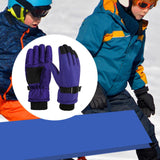 Maxbell Kids Winter Gloves Thick Keep Hand Warm Ski Gloves for Children Water Sports Purple