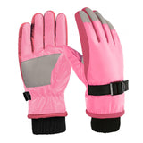 Maxbell Kids Winter Gloves Thick Keep Hand Warm Ski Gloves for Children Water Sports Pink