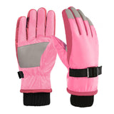 Maxbell Kids Winter Gloves Thick Keep Hand Warm Ski Gloves for Children Water Sports Pink